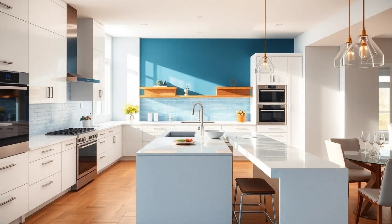 Revitalize your space with a kitchen remodel near me showcasing elegant design and modern features.