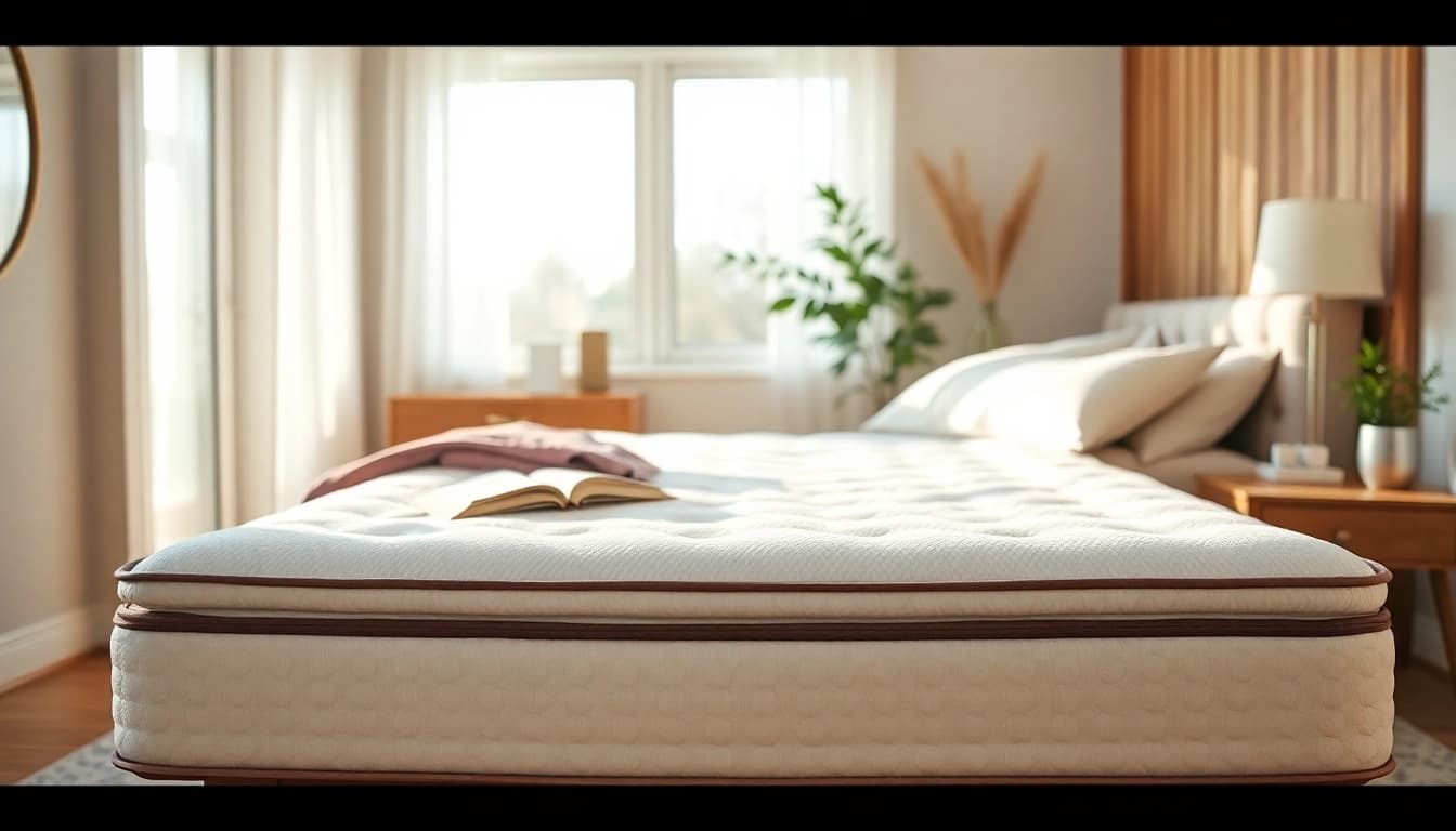 Explore king mattress size features in a cozy bedroom setup highlighting comfort and design.