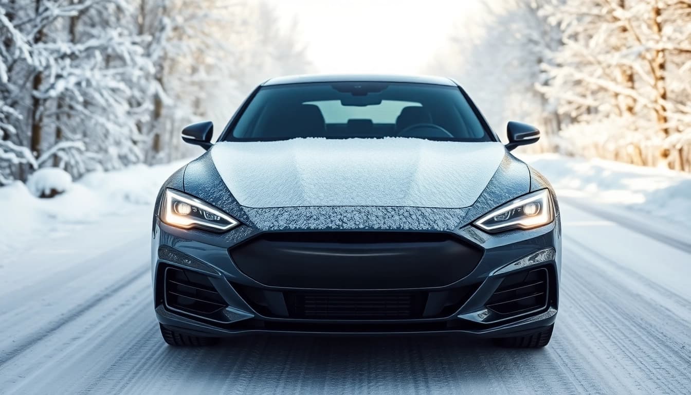 Enhancing PPF winter road salt protection on vehicles for winter resilience.