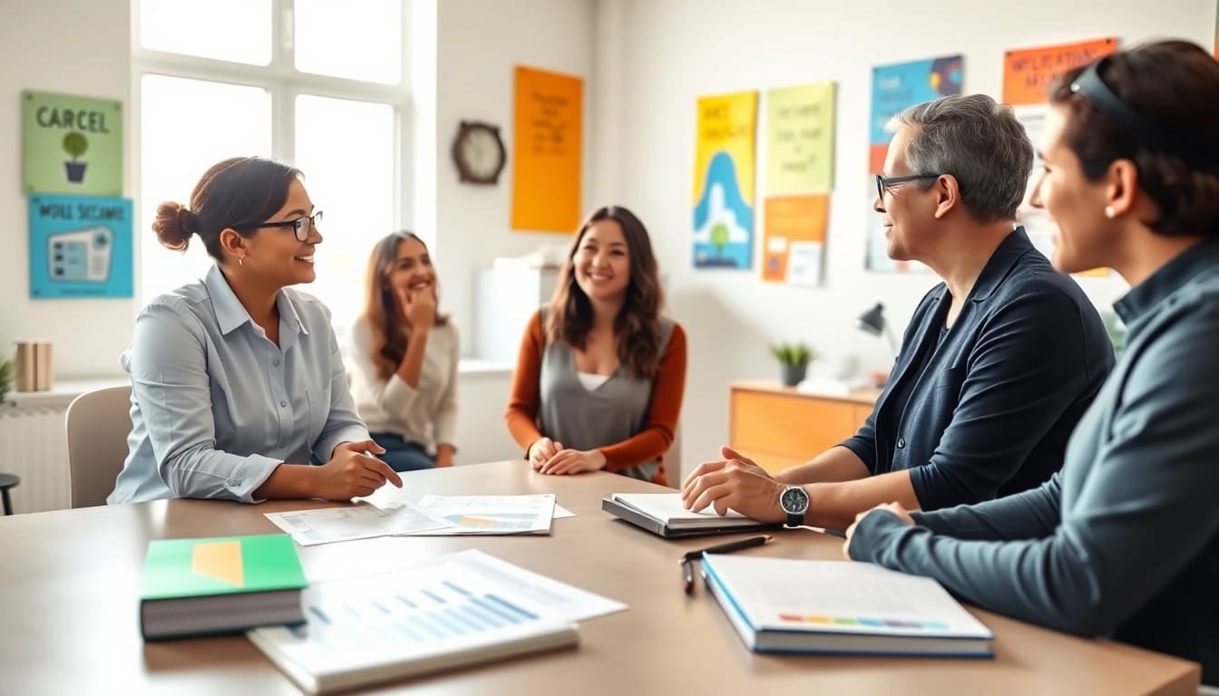 How to find my perfect career counseling session in a bright office environment.