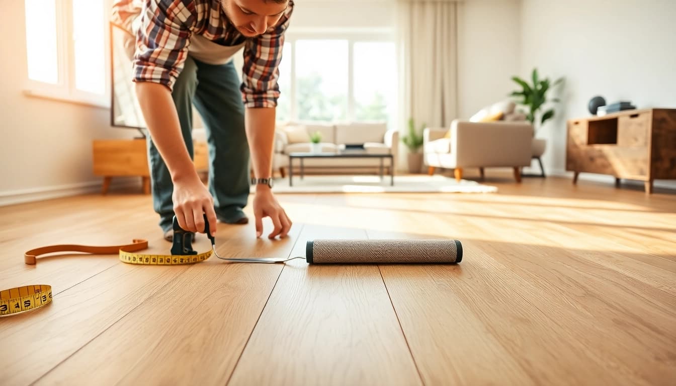 See how flexible vinyl plank flooring transforms a living space with professional installation.