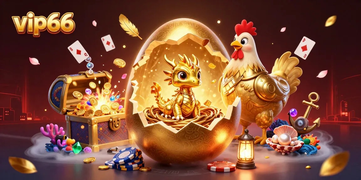Experience dynamic gameplay with vip66 in an ultra-detailed 3D casino illustration full of vibrant elements.