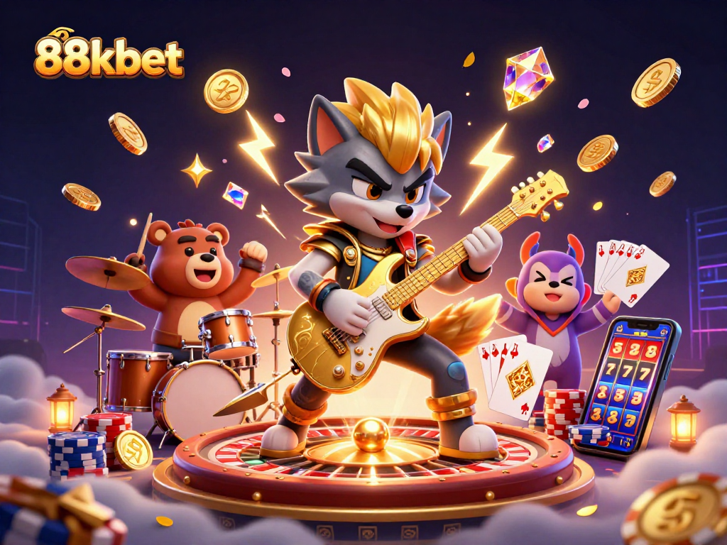 Engage in thrilling action at 88kbet with vibrant 3D characters and dynamic casino elements
