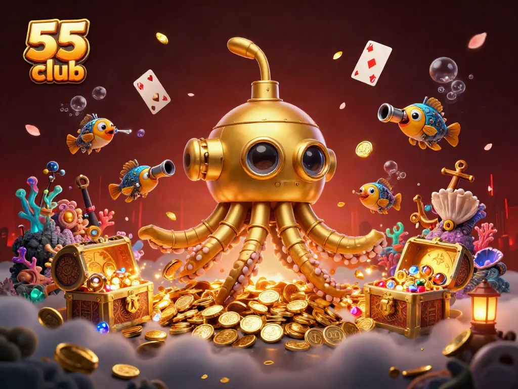 Experience the thrill of winning big at 55 club with vibrant, interactive gaming elements.