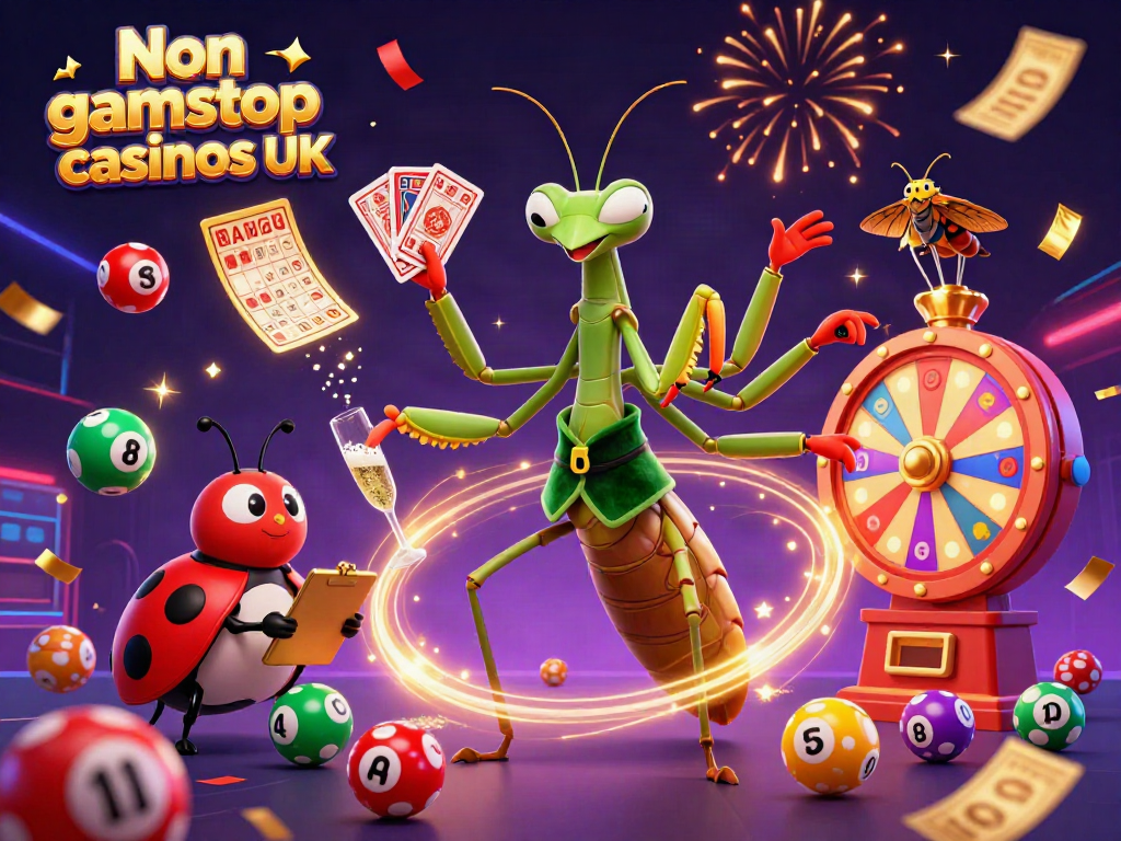 Experience vibrant gaming action at Non gamstop casinos UK with exciting characters and elements.