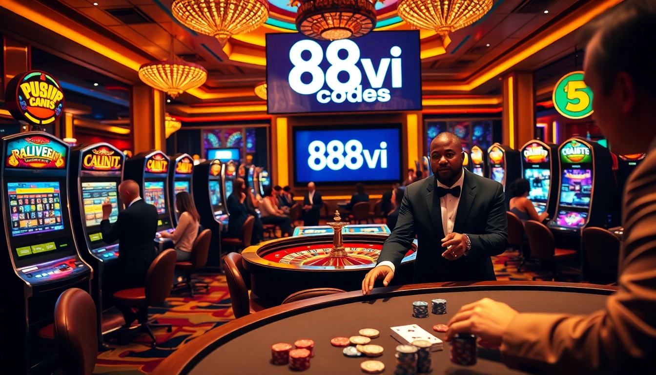 Experience thrilling gaming moments at the 888vi codes table with vibrant poker chips and exciting players.