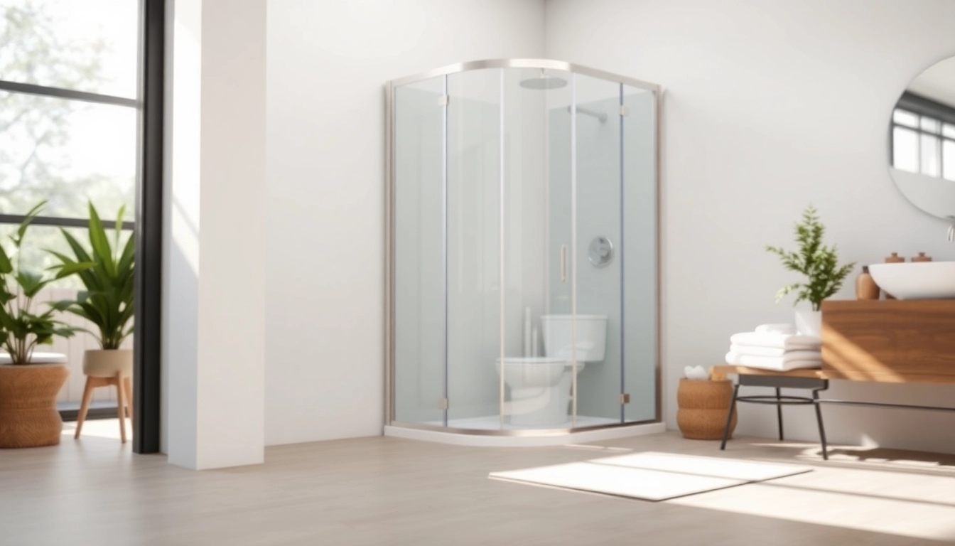 Erleben Sie die sonni Duschkabine 90x90 in einem stilvollen Badezimmer mit elegantem Design und klaren Linien.