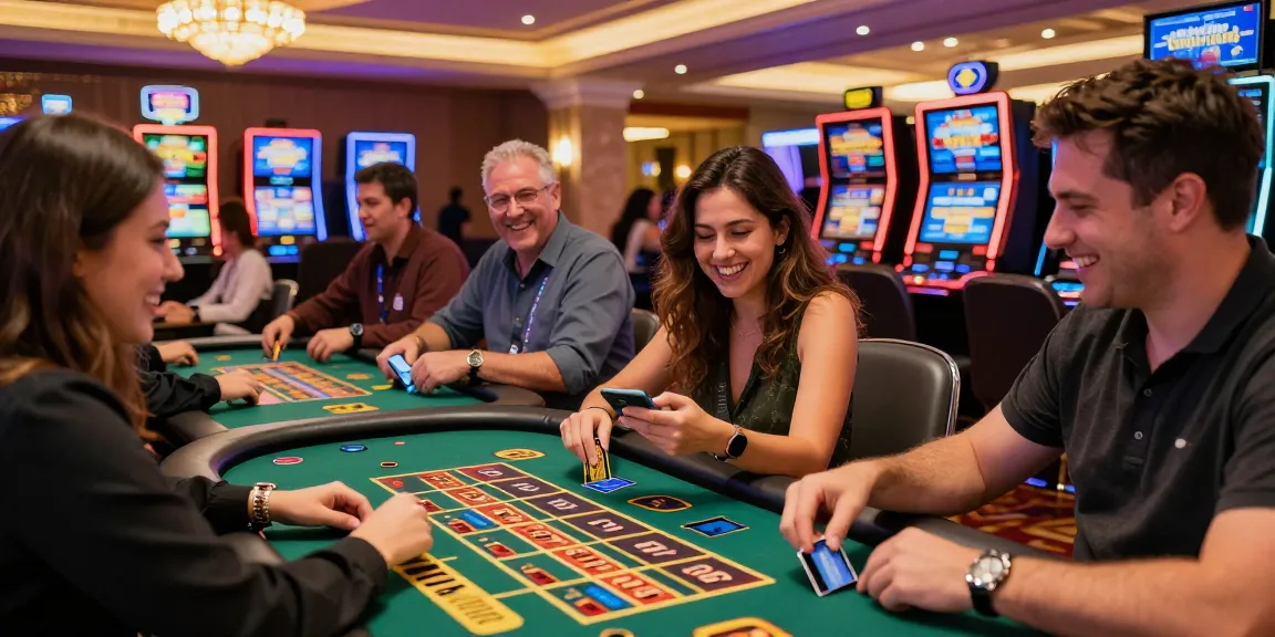 Exciting gaming atmosphere at credit card casinos in the UK, showcasing players enjoying instant deposits and vibrant promotions at https://chps.org.uk.