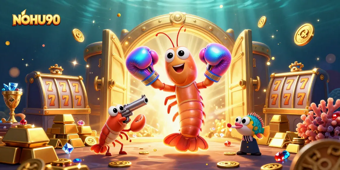 Experience jackpot wins at NOHU90 with vibrant 3D characters and rich casino elements.